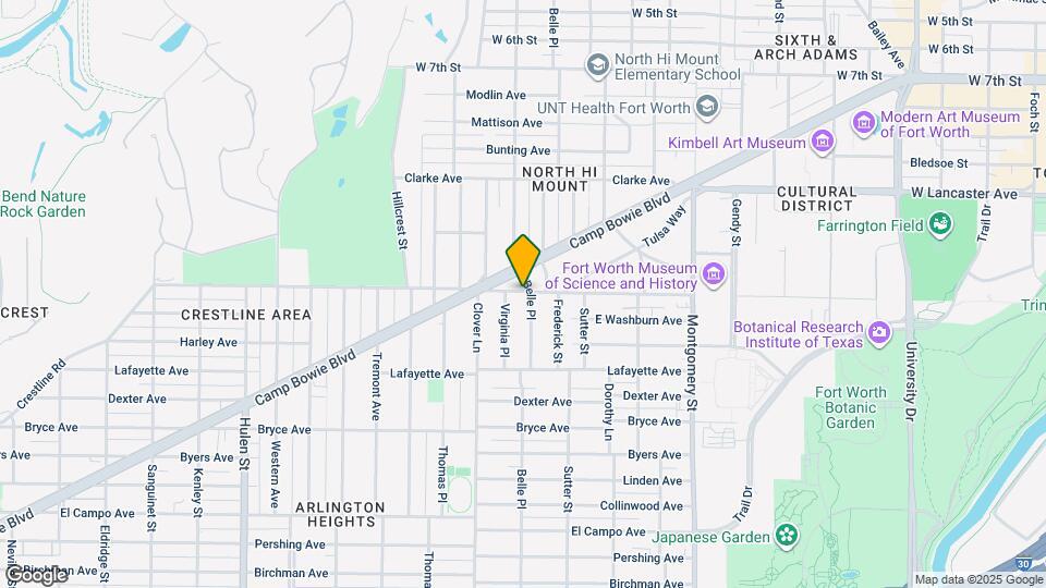 1600 Belle Pl, Unit West Mapa y Detalles de la Ubicación