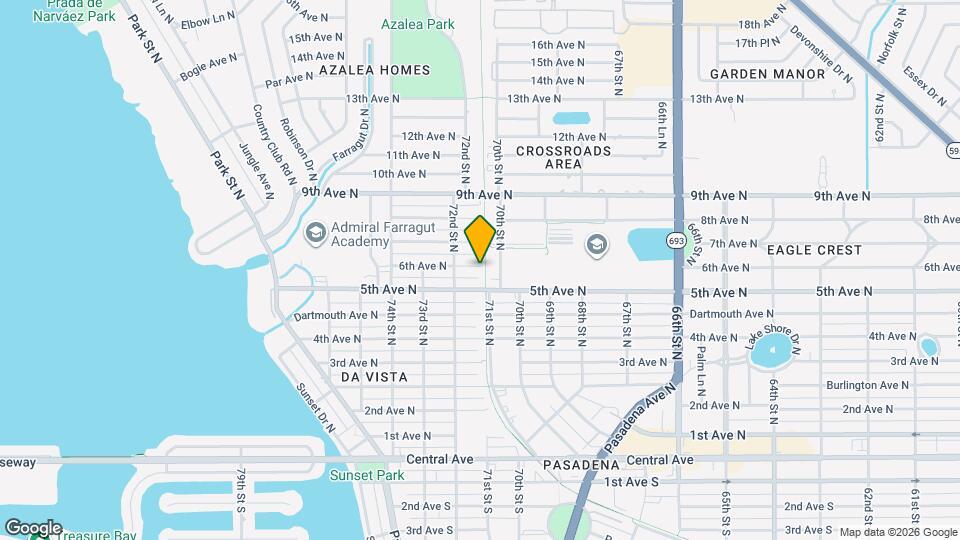 7100 6th Ave N Map and Location Details