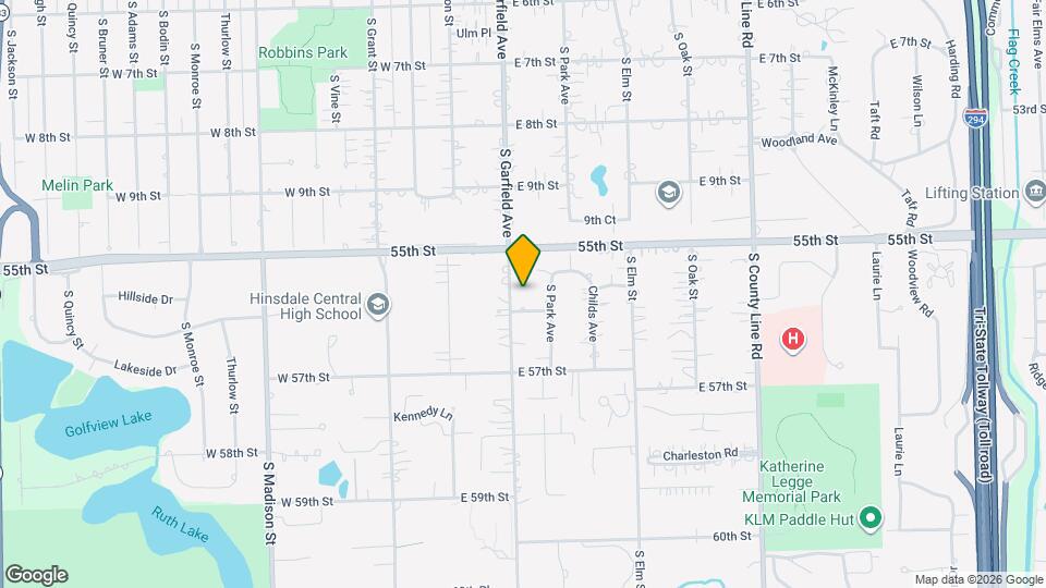 5523 S Garfield Ave Map and Location Details