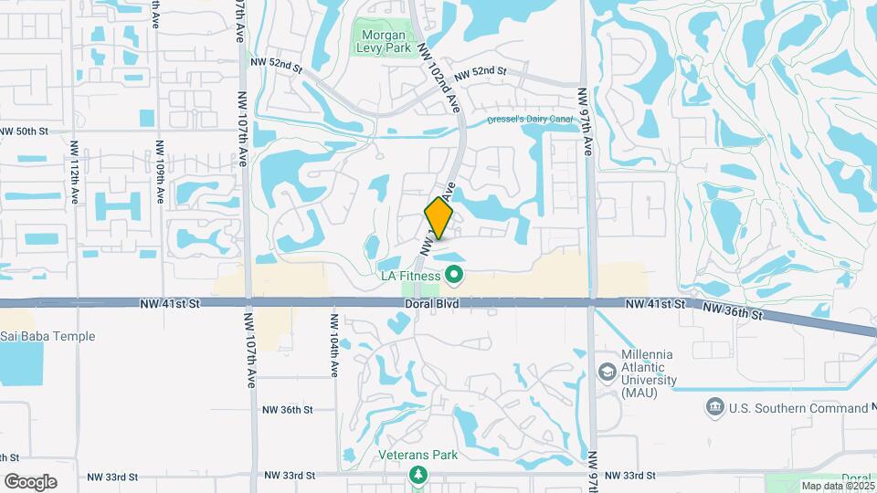10050 NW 44th Terrace Map and Location Details