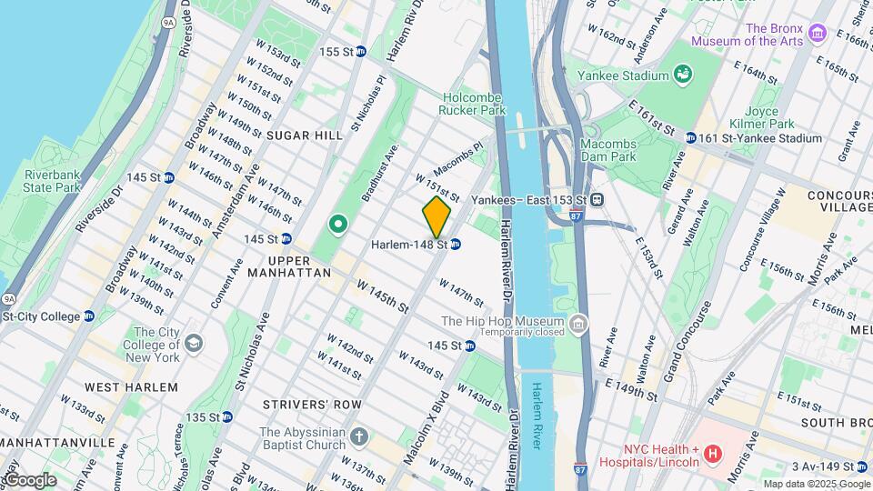 2566 Adam Clayton Powell Boulevard Map and Location Details