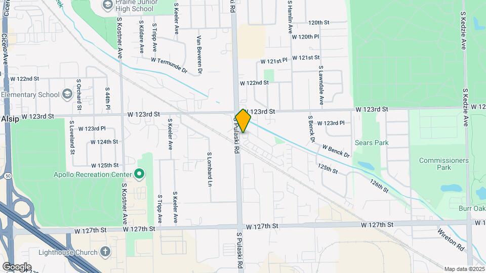 12406 S Harding Ave Map and Location Details