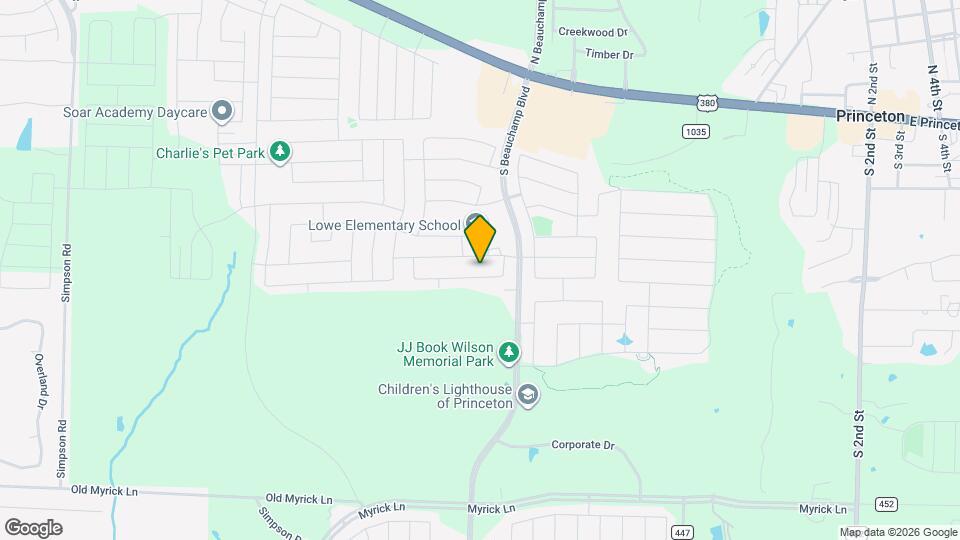 810 Silverbell St Map and Location Details