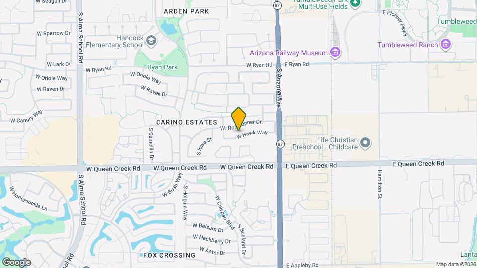 232 W Hawk Way Map and Location Details