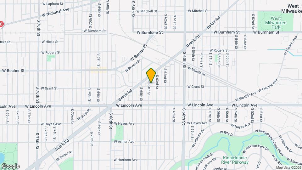 2176 S 64th St, Unit Charming Lower Flat Map and Location Details