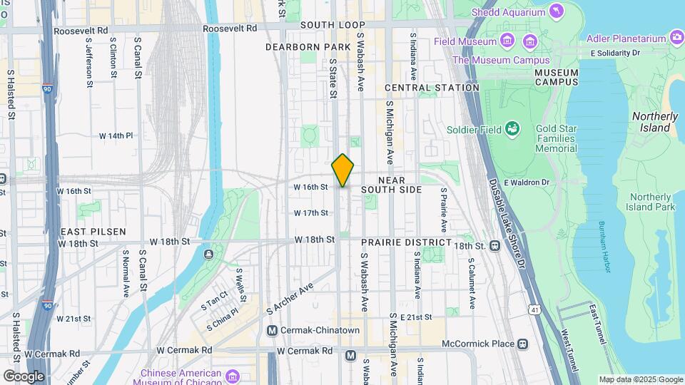 1601 S State St Map and Location Details