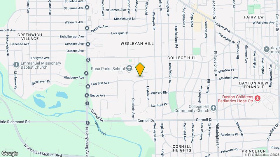 3543-3549 Otterbein Ave Map and Location Details