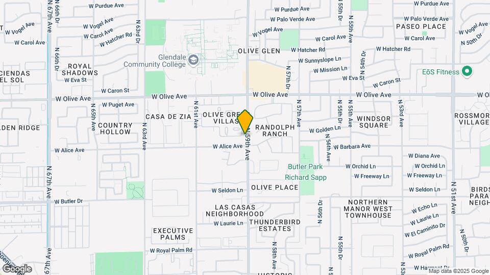 5921 W Golden Ln Map and Location Details