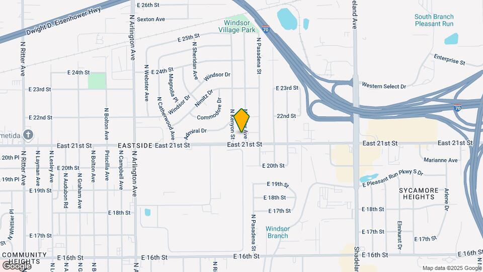 2114 N Kitley Ave Map and Location Details