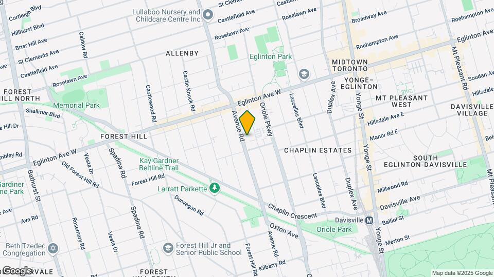 959-961 Avenue Rd Map and Location Details