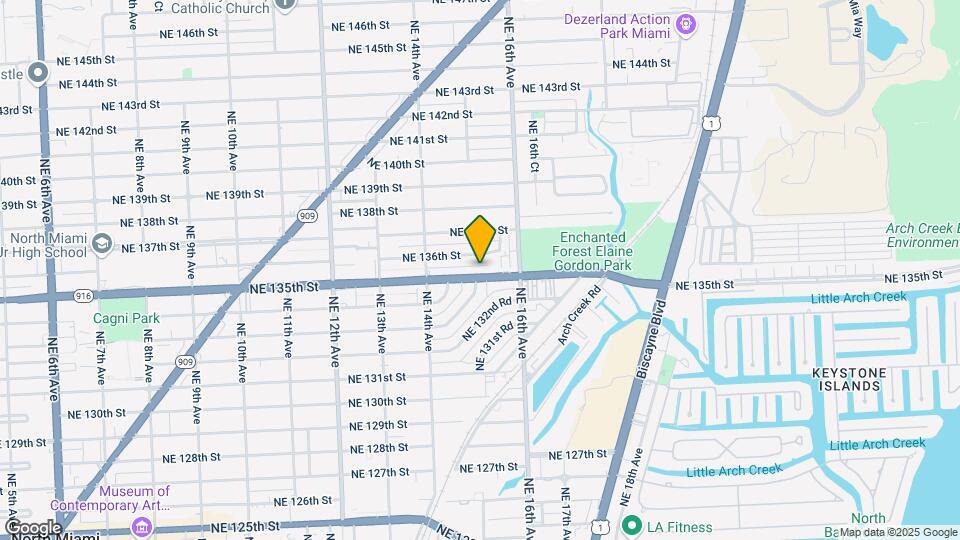 1505 NE 135th St Map and Location Details