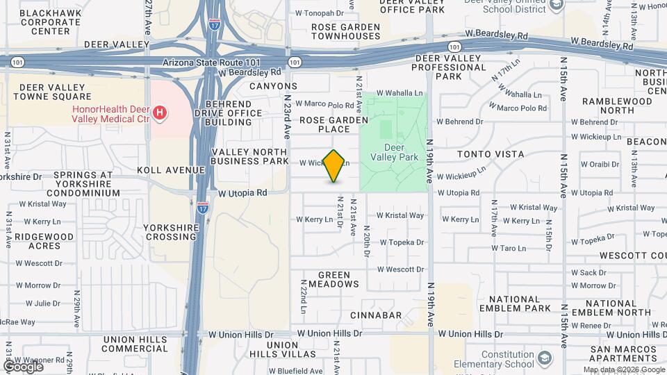 2140 W Utopia Rd Map and Location Details