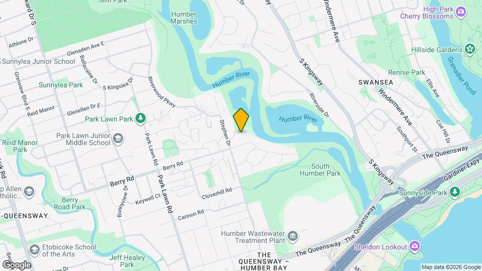 Humber River Apartments Map and Location Details