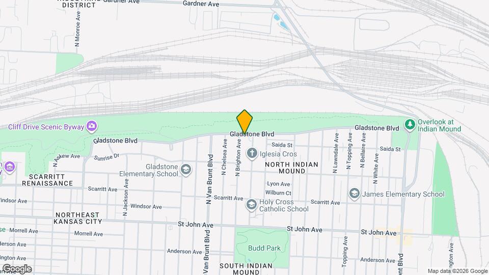 5009 Gladstone Blvd Map and Location Details
