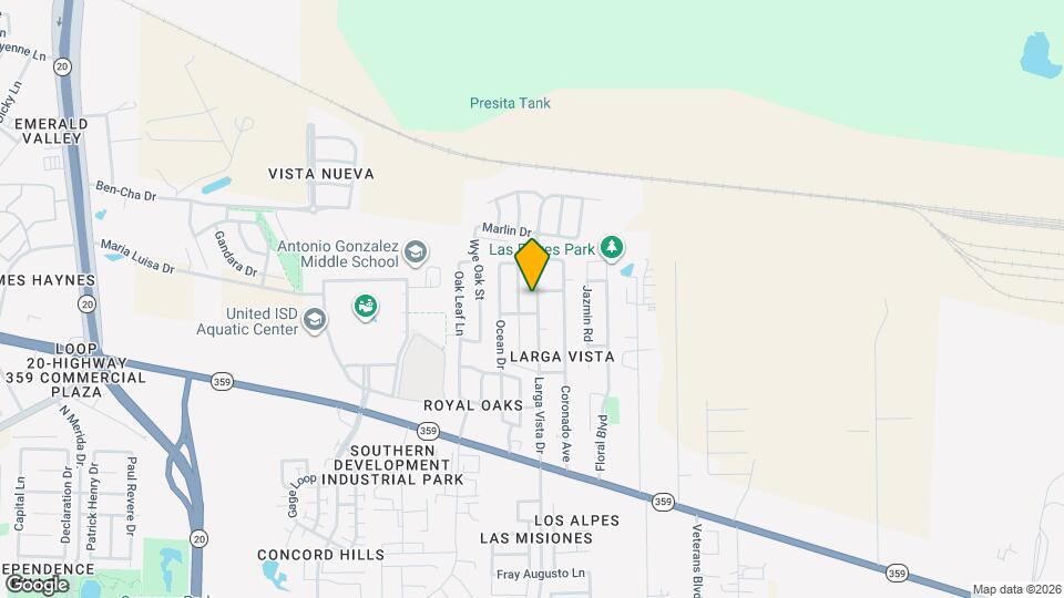308 Larga Vista Dr Map and Location Details