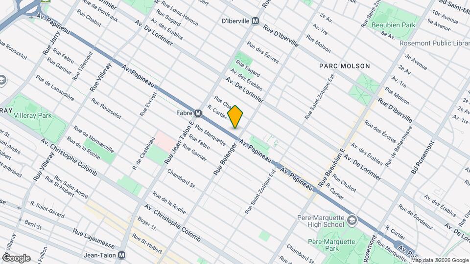 6969 Papineau Av Map and Location Details