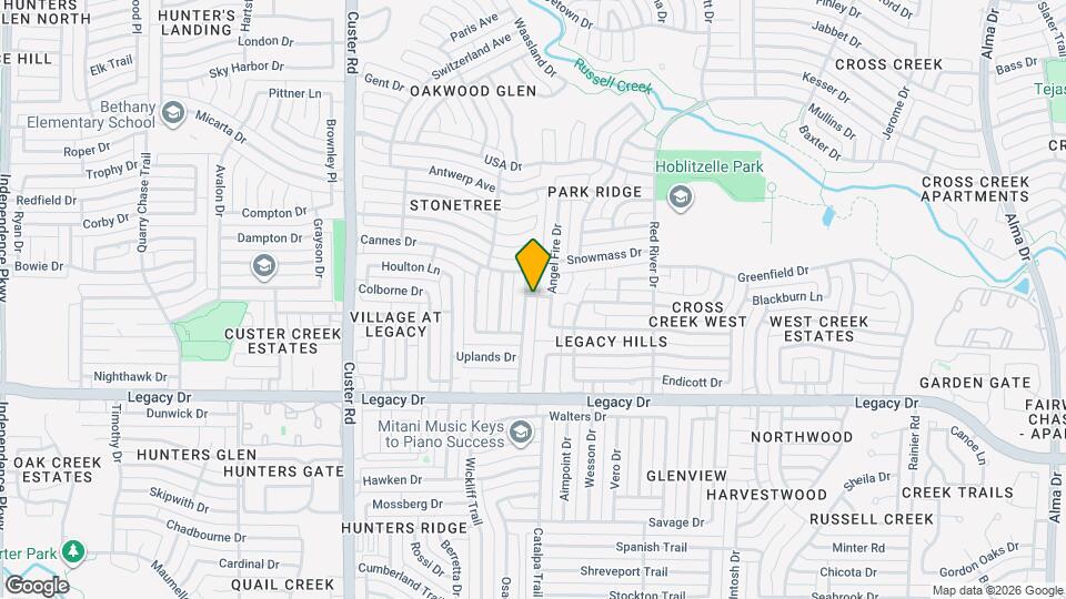 7220 Hillview Dr Map and Location Details