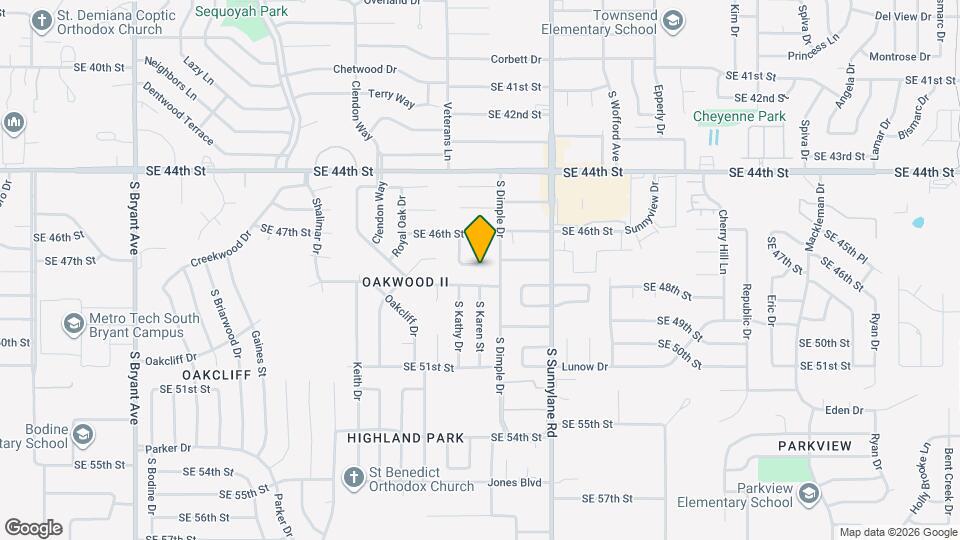 4016 SE 47th St Map and Location Details