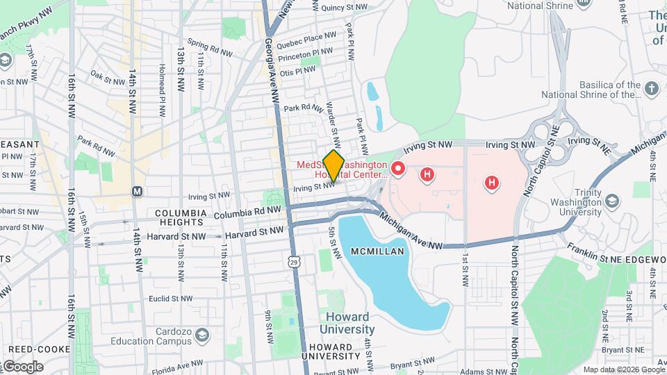520 Irving St NW Map and Location Details