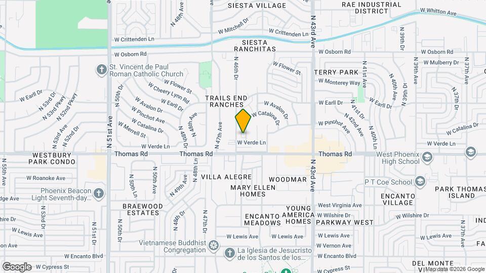 2932 N 46th Ave Map and Location Details