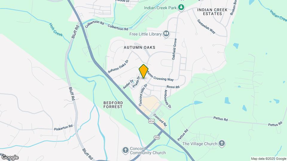 8109 Valley Oak Dr Map and Location Details