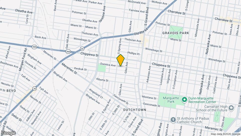 3722 Dunnica Ave Map and Location Details