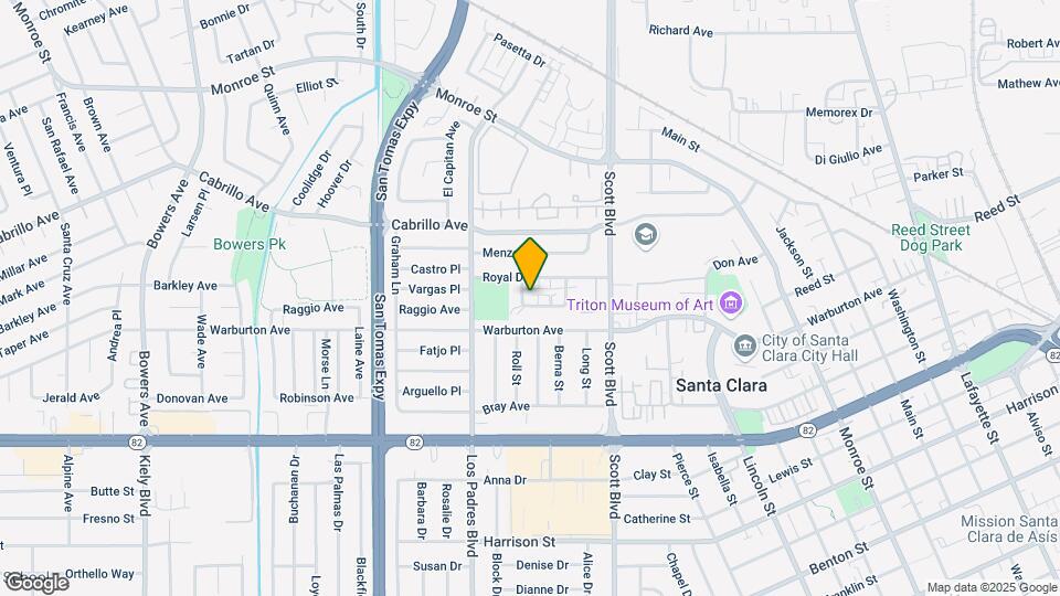 1831 Amelia Way Map and Location Details