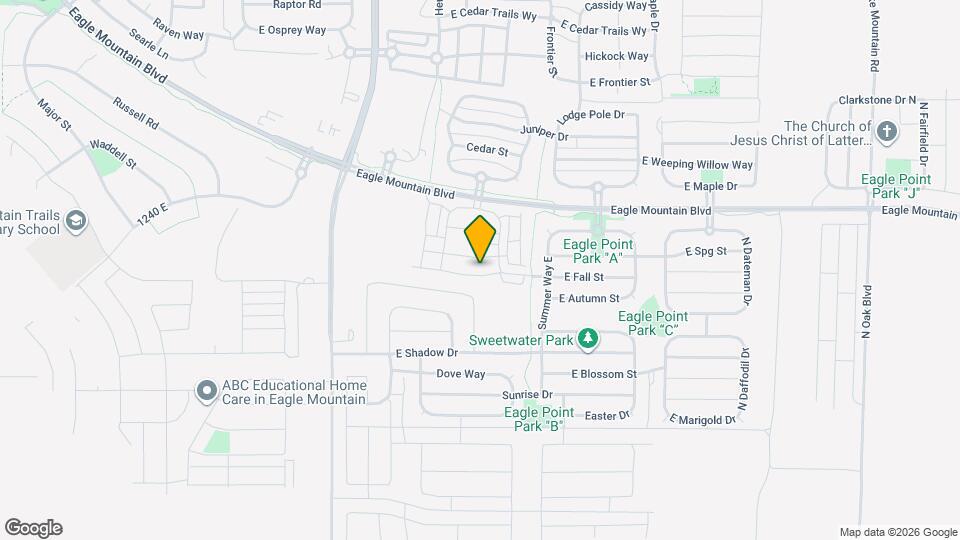 1825 E Fall St Map and Location Details
