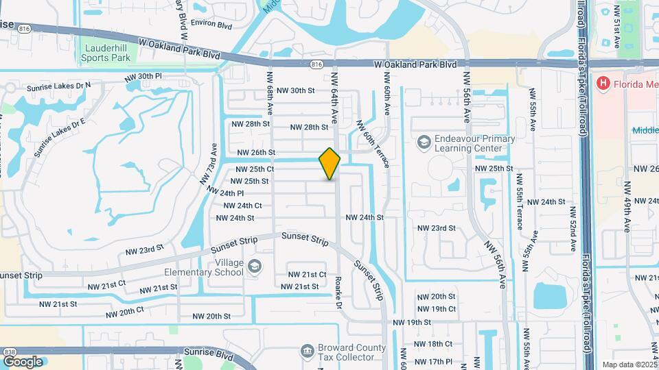 6420 NW 25th St Map and Location Details