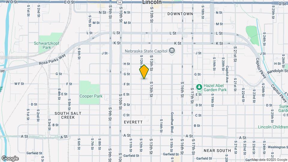 1210 F Street Map and Location Details