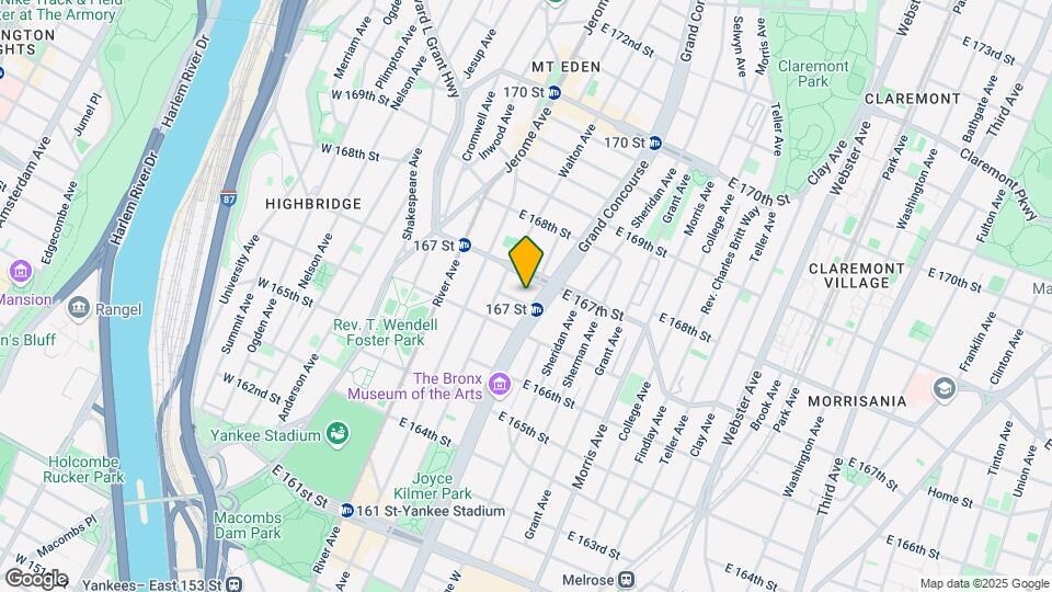 1185 Grand Concourse Map and Location Details