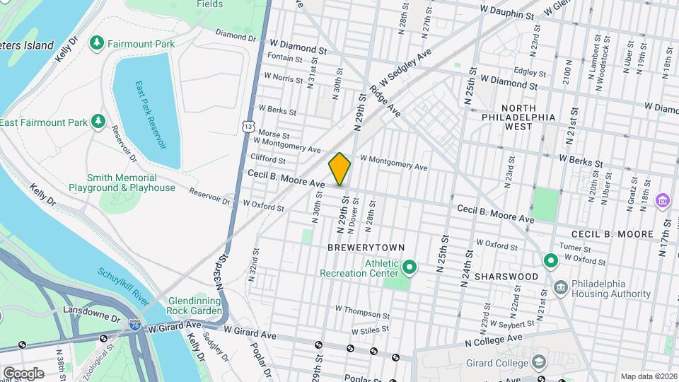 2910 Cecil B. Moore Ave Mapa y Detalles de la Ubicación