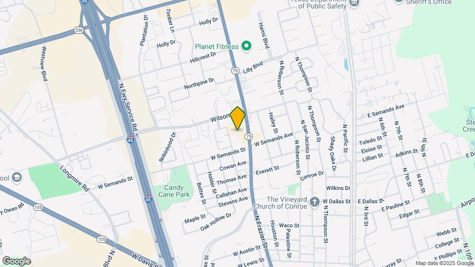 1619 N Frazier St Mapa y Detalles de la Ubicación