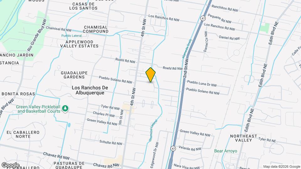 330 Pueblo Solano Rd NW Map and Location Details