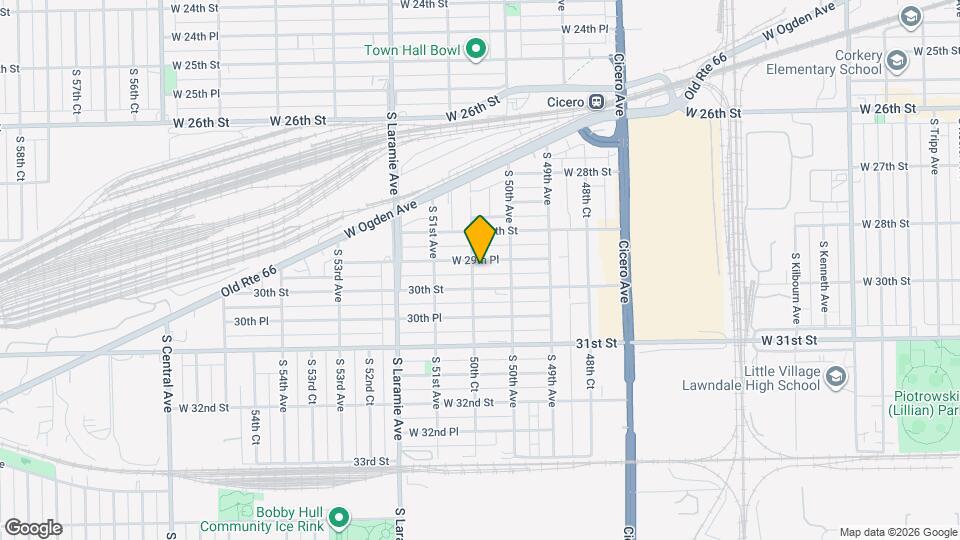 5025 W 29th Pl Map and Location Details