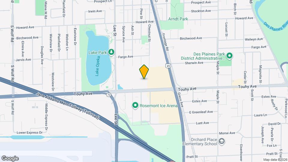 1351 W Touhy Ave Map and Location Details