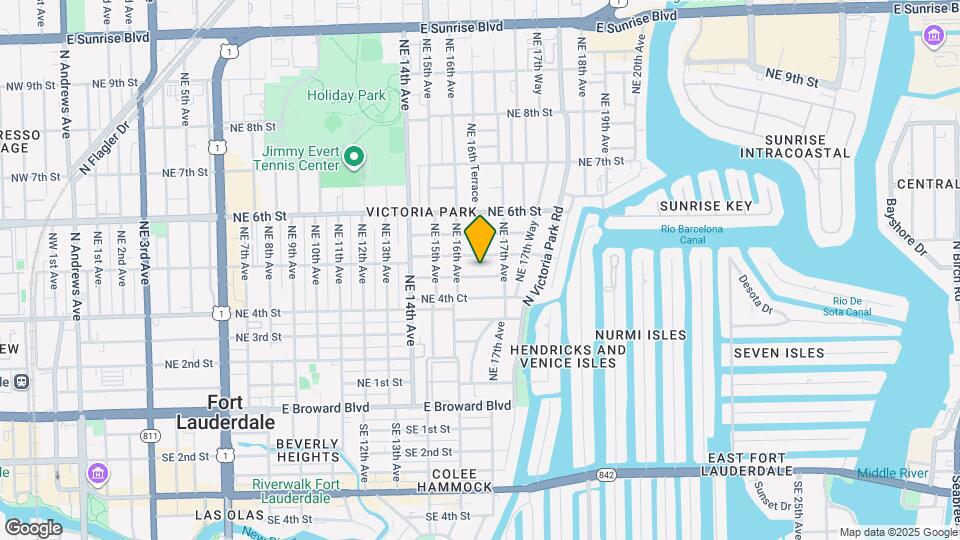 1621 NE 4th Pl Map and Location Details