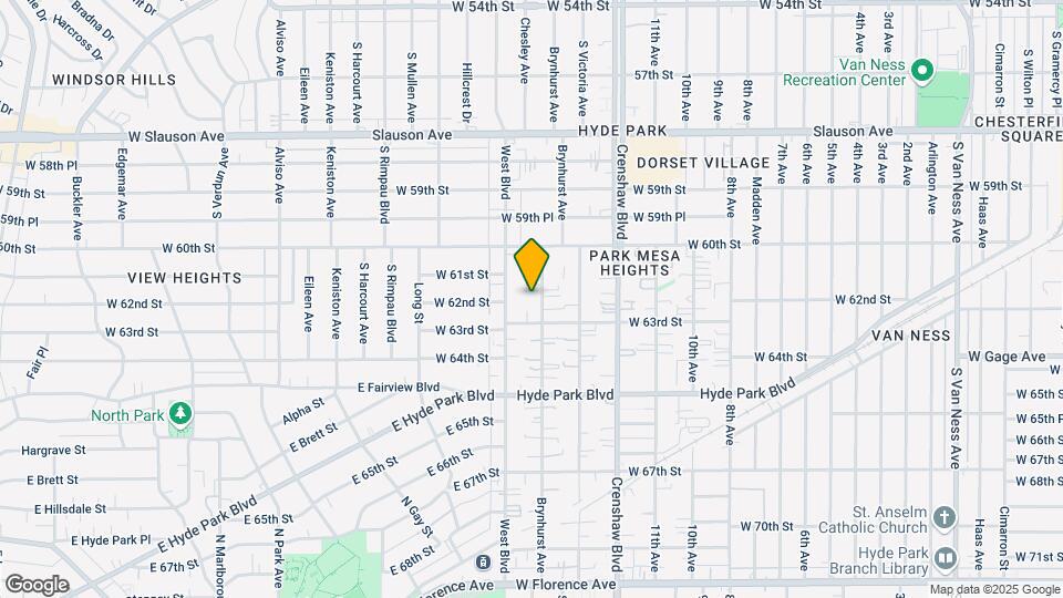 6127 Brynhurst Ave Map and Location Details