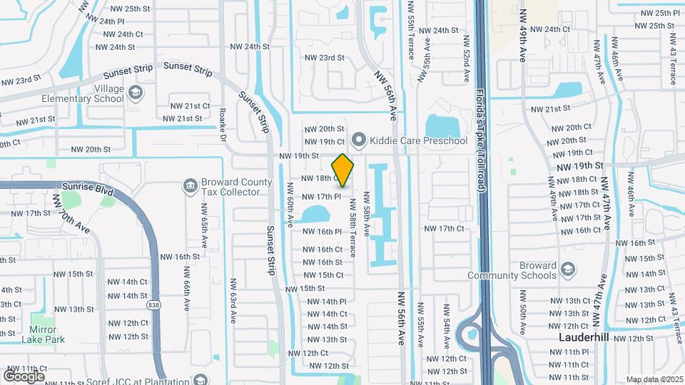 5801 NW 17th Pl Map and Location Details