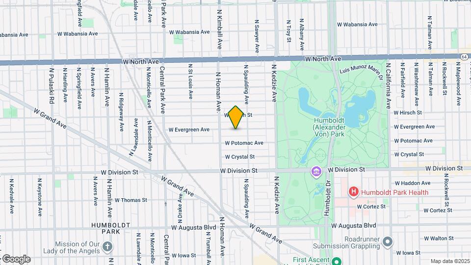 3327 W Evergreen Ave Mapa y Detalles de la Ubicación