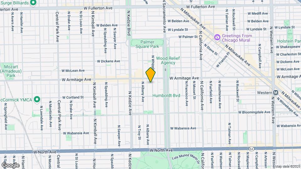 1940 N Whipple St Mapa y Detalles de la Ubicación