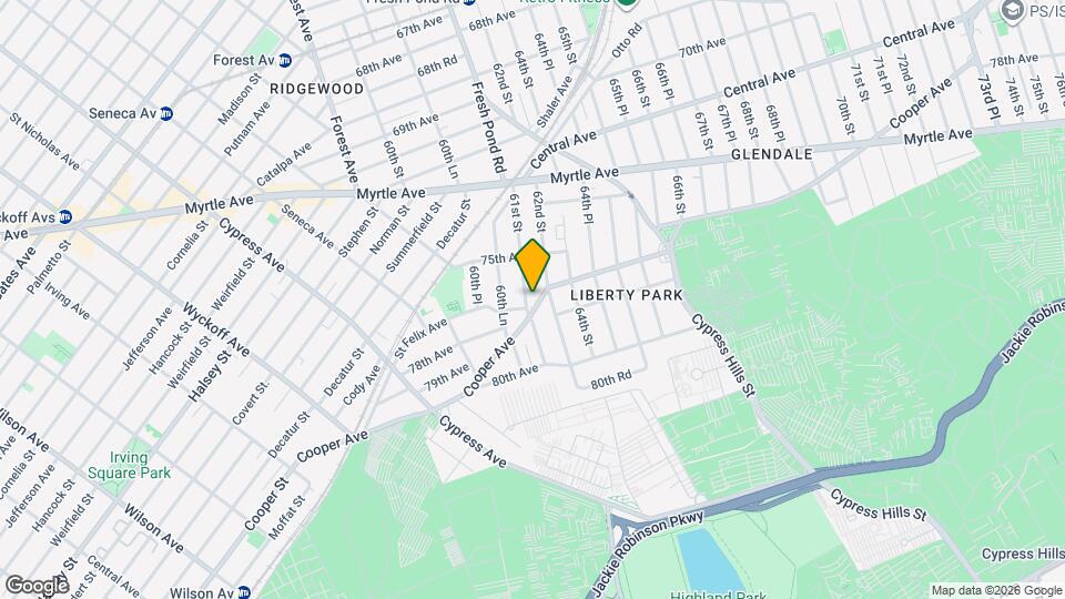 74-43 61 STREET, Unit 2 Map and Location Details