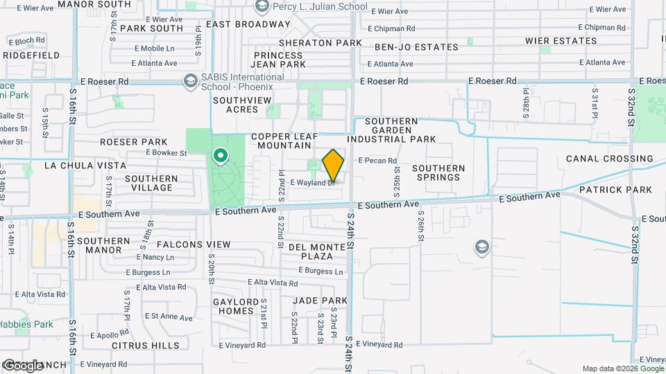 2342 E Hidalgo Ave Map and Location Details