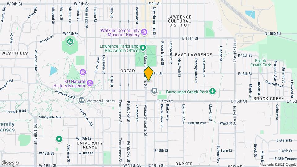 1326 Massachusetts St Map and Location Details