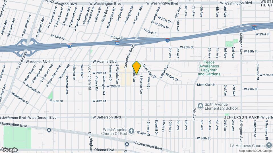 2812 S Bronson Ave Mapa y Detalles de la Ubicación