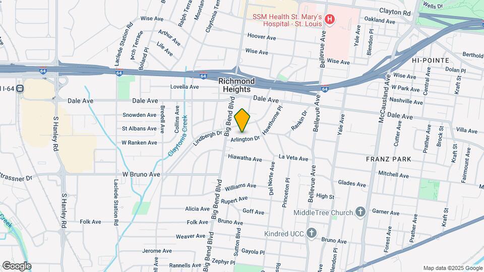 7441 Arlington Dr Map and Location Details