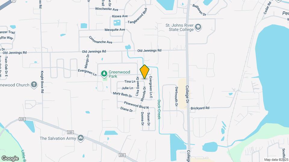 1643 Rhonda Dr Map and Location Details