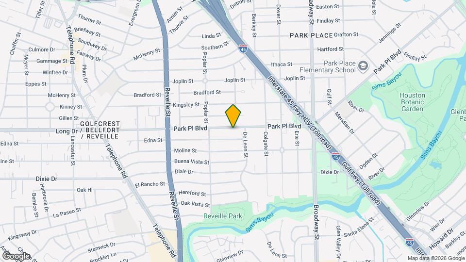 7738 Park Pl Blvd Map and Location Details