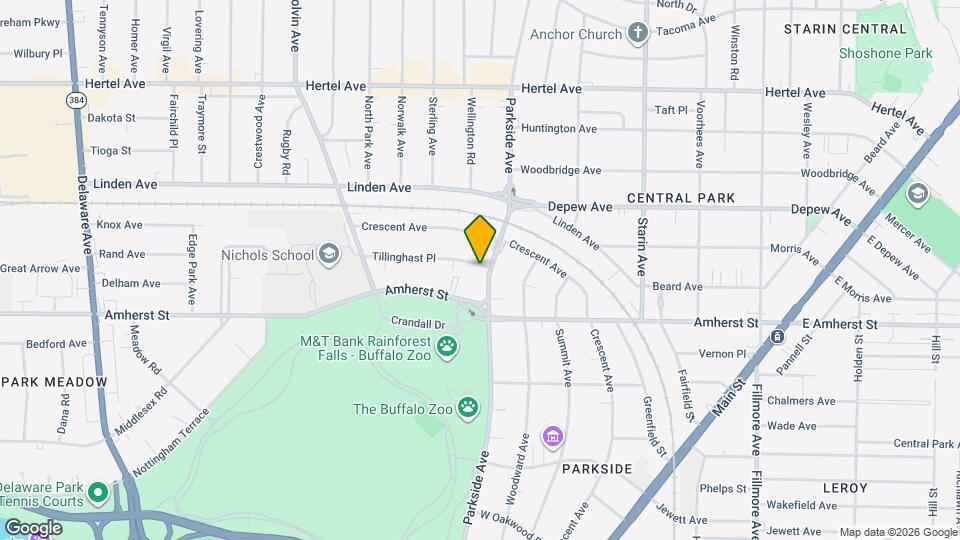 434 Parkside Ave, Unit Lower Map and Location Details