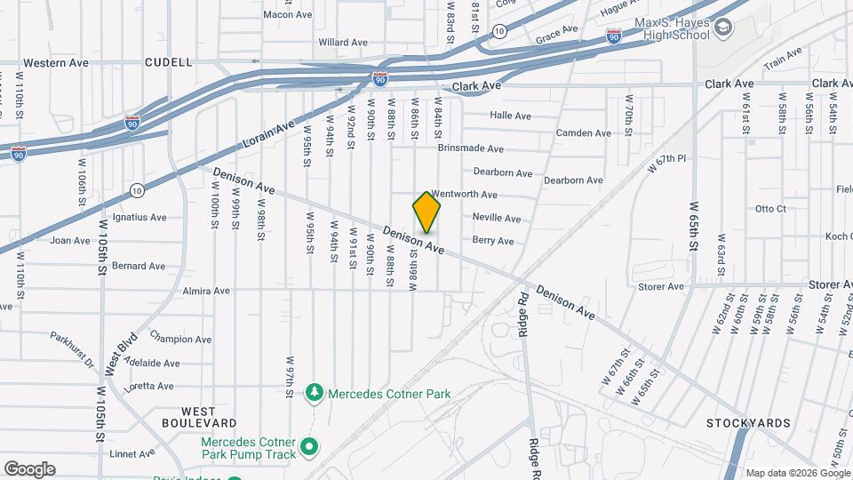 8410 Denison Ave Map and Location Details